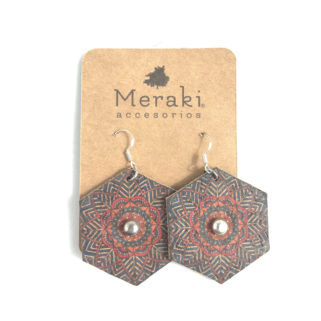 aros mujer de corcho vegano boho sustentables meraki cork