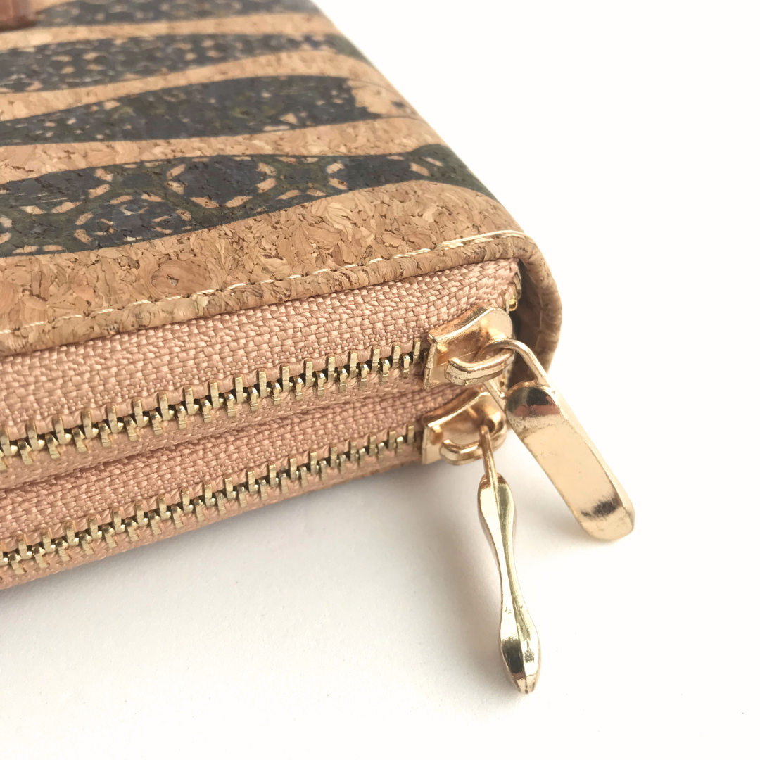 Billetera Grande XL  de corcho cuero vegano
