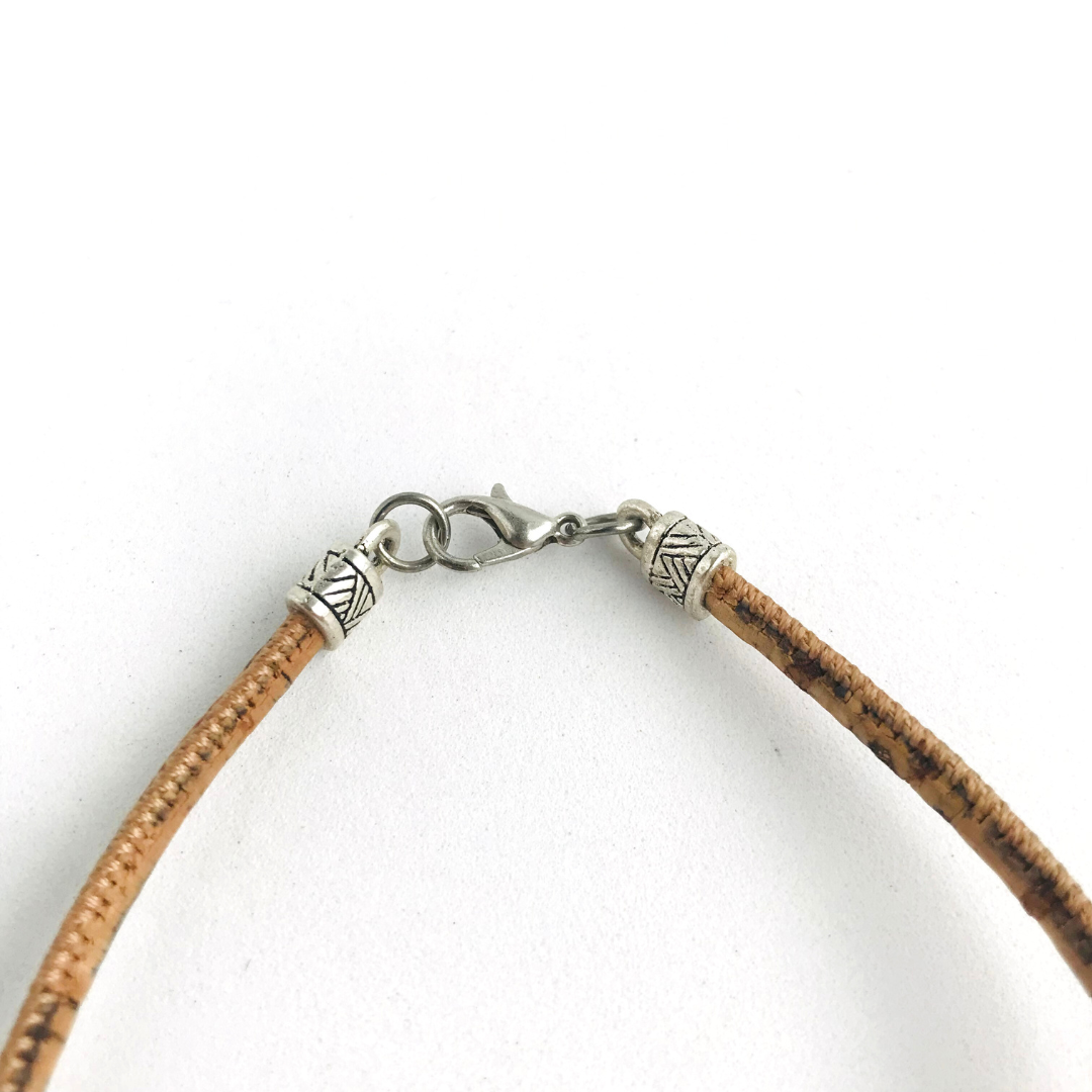 Pulsera de corcho portugués y zamac