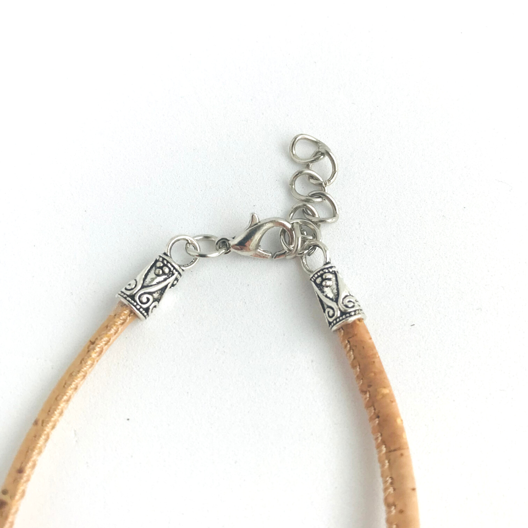 Pulsera de corcho portugués y zamac