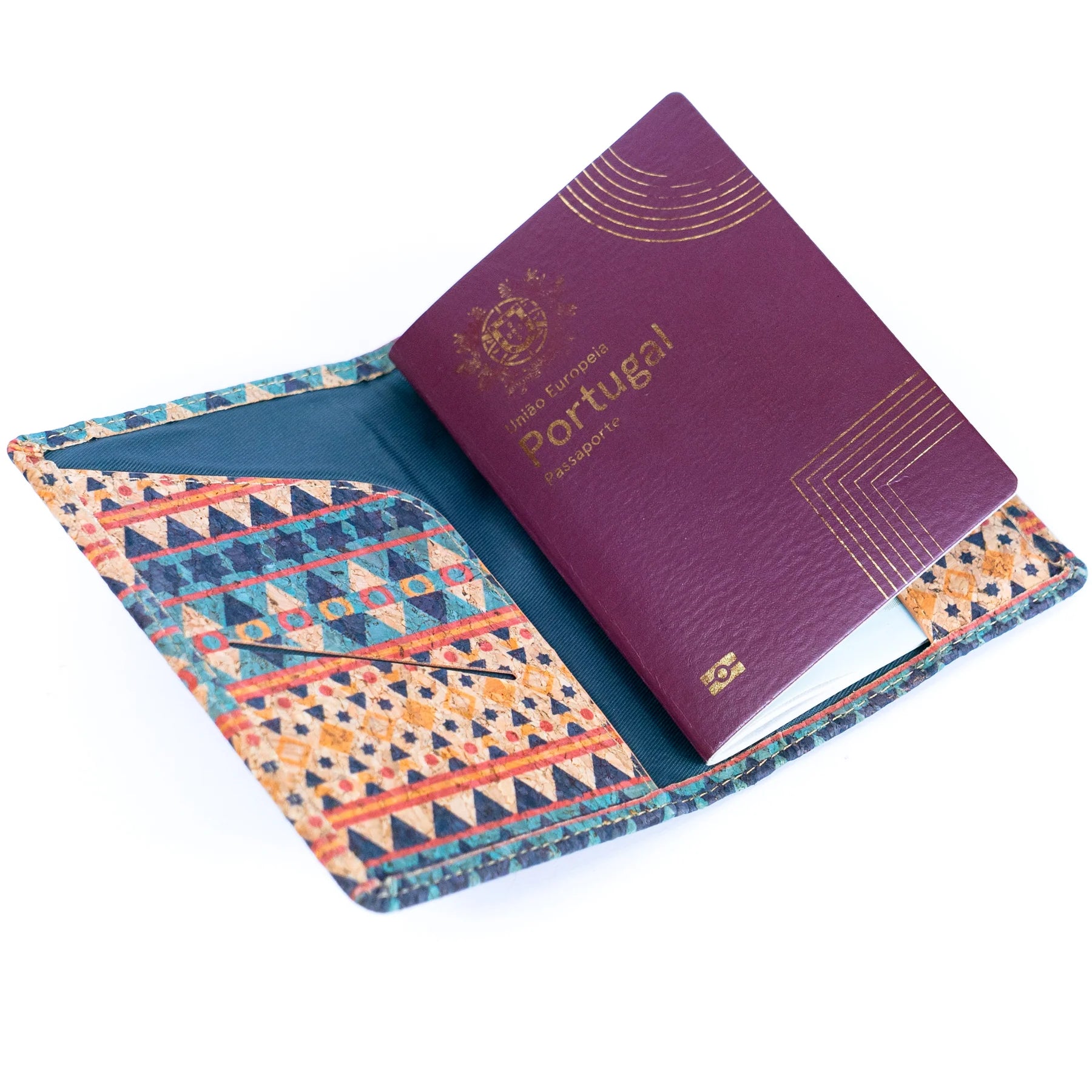 Porta pasaporte de corcho natural cuero vegano sustentable para pasaporte de todo tipo