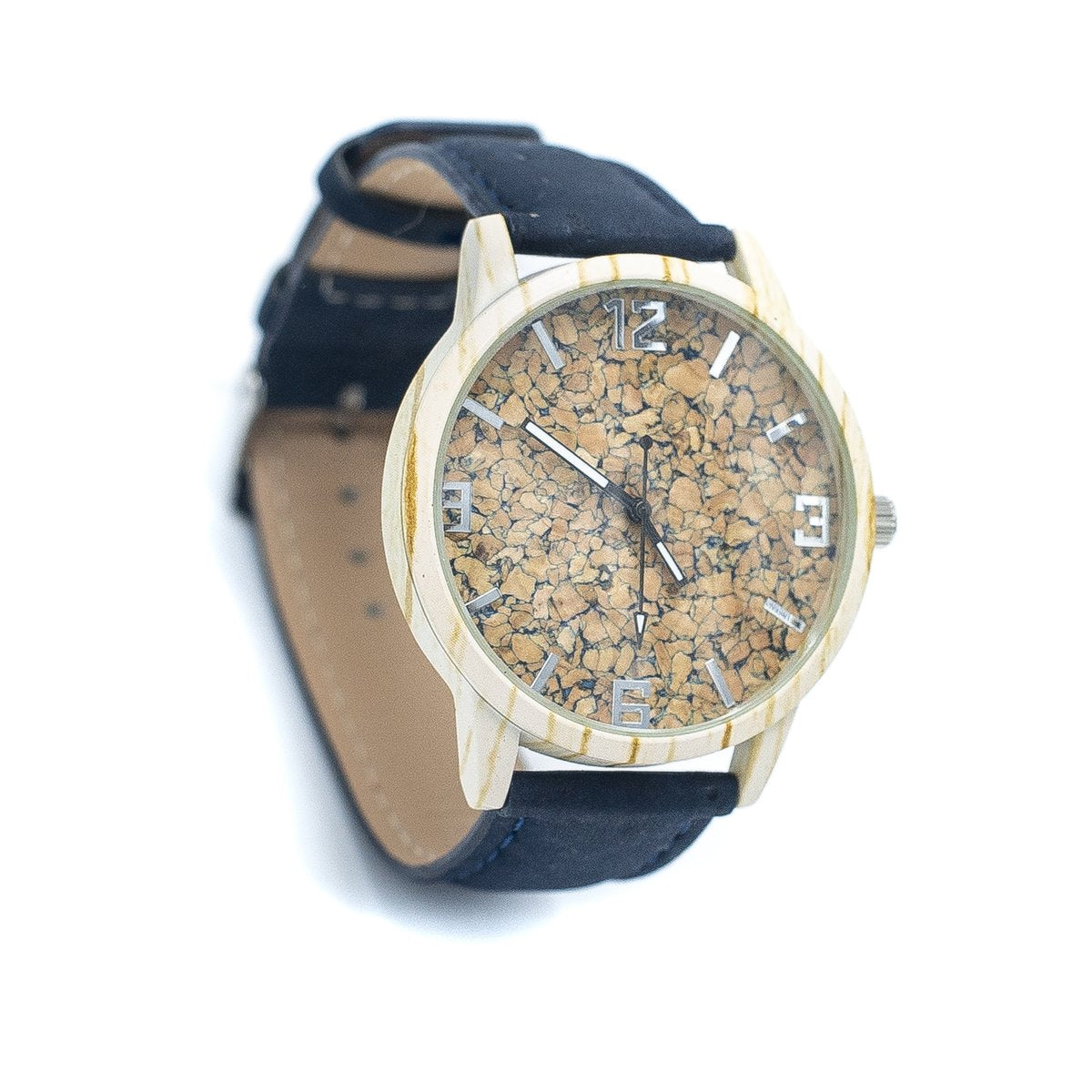 Reloj de Corcho y Madera Azul Marino Meraki Cork