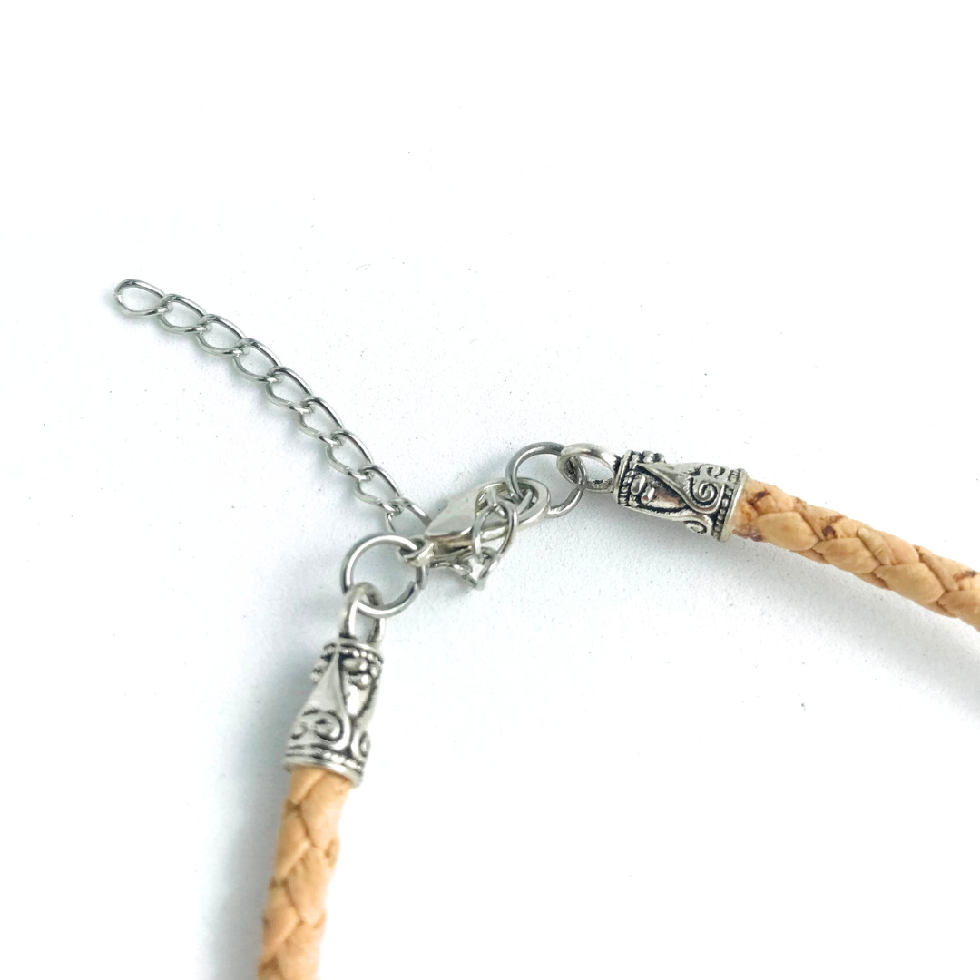 Detalles de zamac y cadena para ajustar el largo de la pulsera