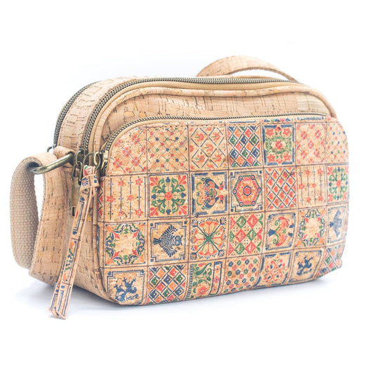 Cartera bandolera de corcho cuero vegano sustentable diseño portugués