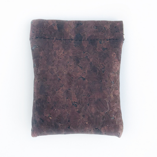 Monedero de Corcho Sustentable Café Cuero Vegano