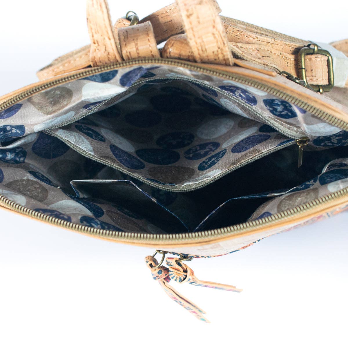 Interior Mochila de Corcho Portugués Vegano Sustentable