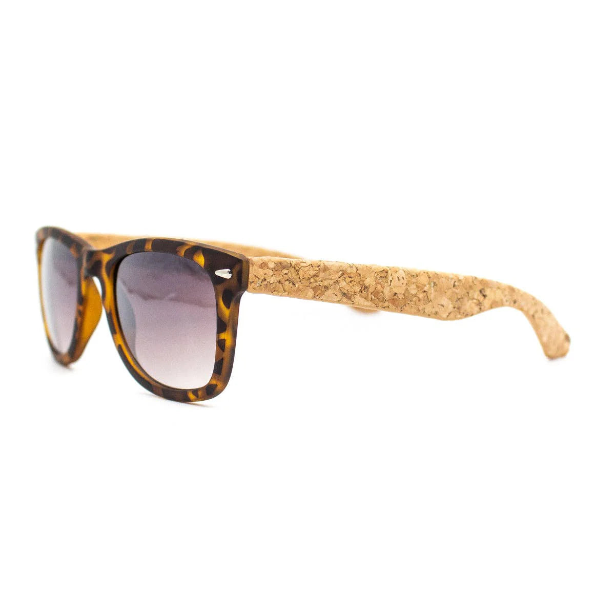 Lentes de Sol Mujer Marco Marmolado Varillas de Corcho Natural Moda Vegana y Sustentable