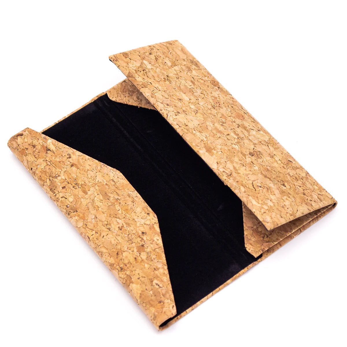 Estuche para lentes plegable de corcho natural para lentes de sol y ópticos accesorio mujer sustentable