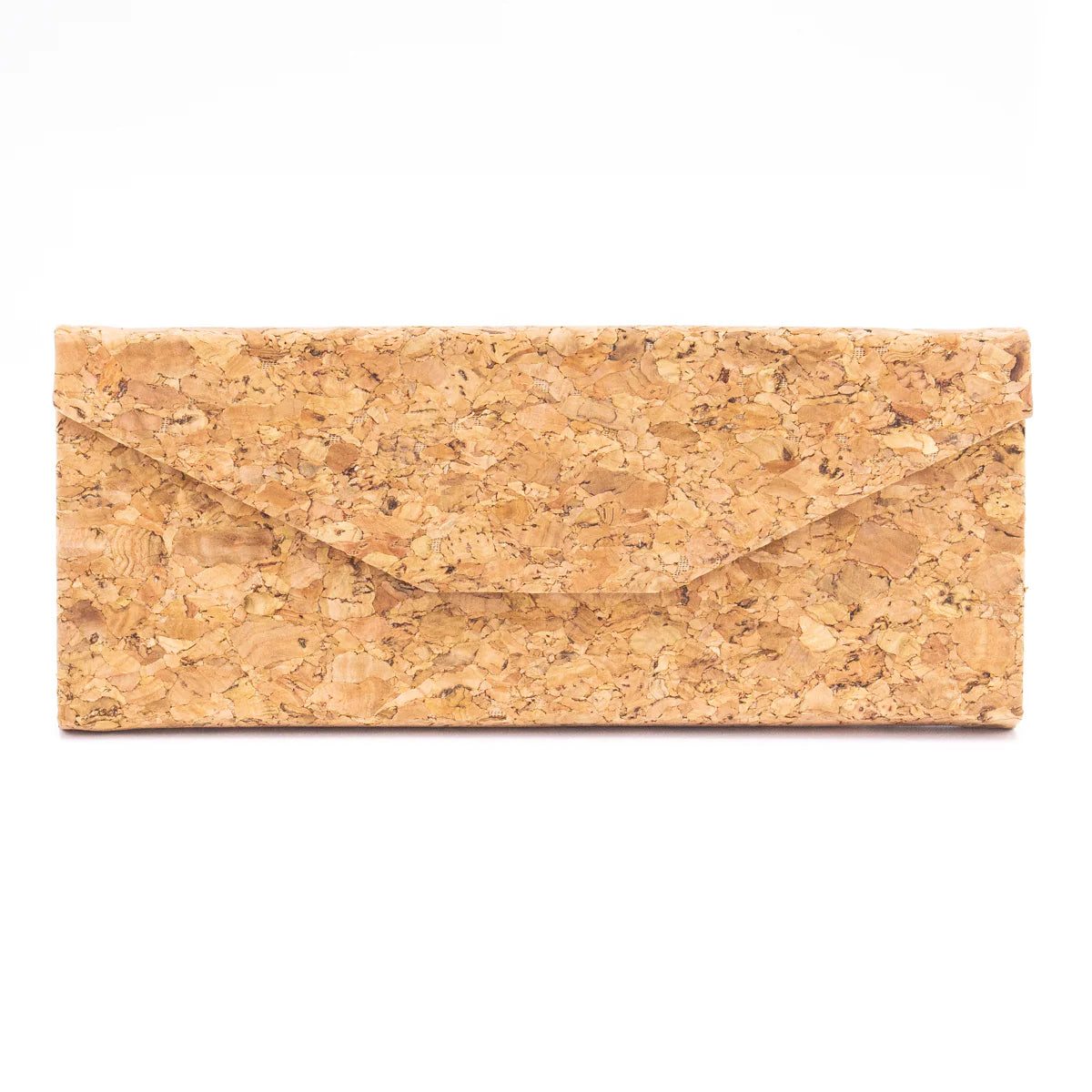 Estuche para lentes diseño plegable de corcho natural cuero vegano sustentable unisex para lentes de sol y ópticos