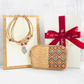 Set de regalo mujer Collar de corcho corazón de viana y mini cosmetiquero de corcho portugués
