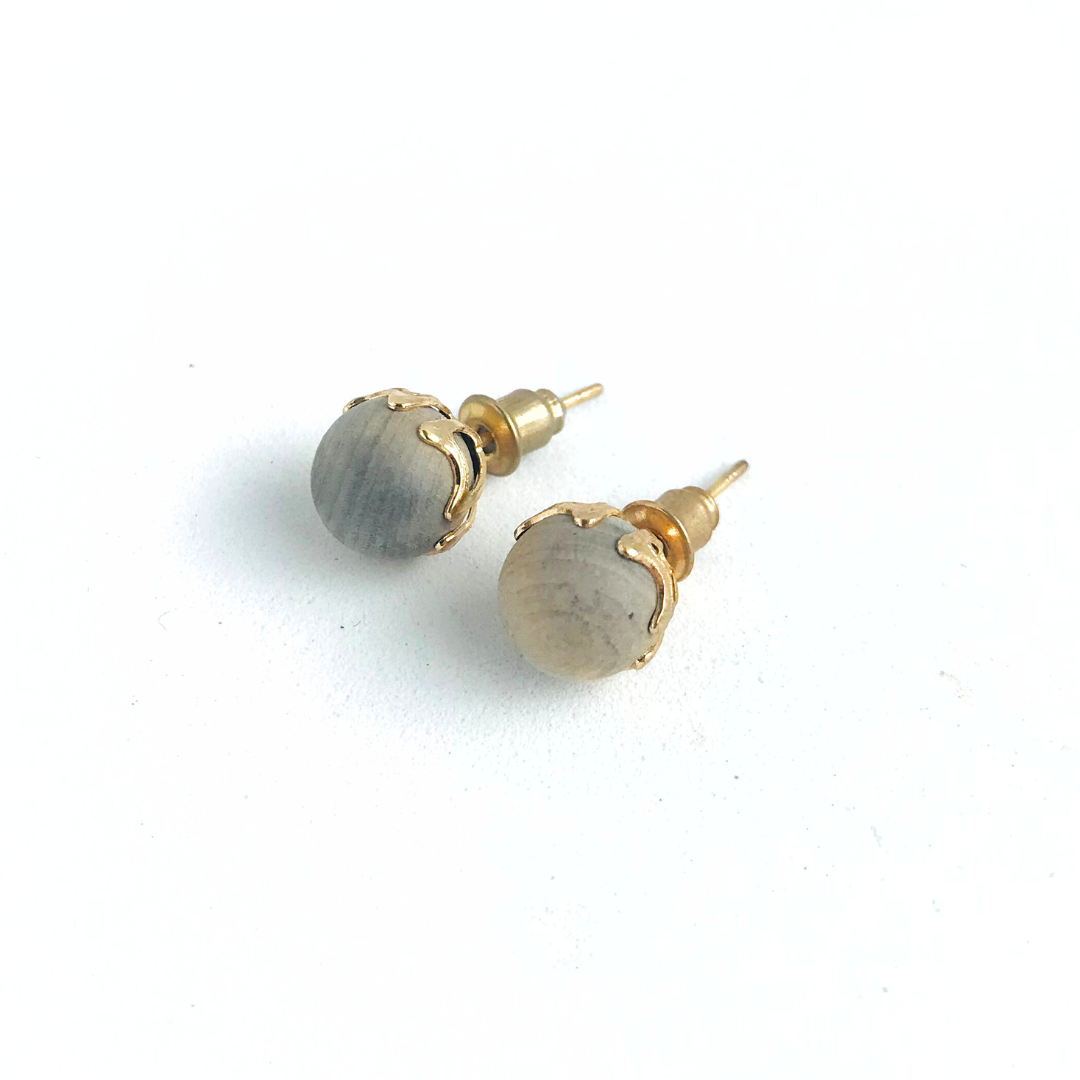 aros de madera color piedra gris 
