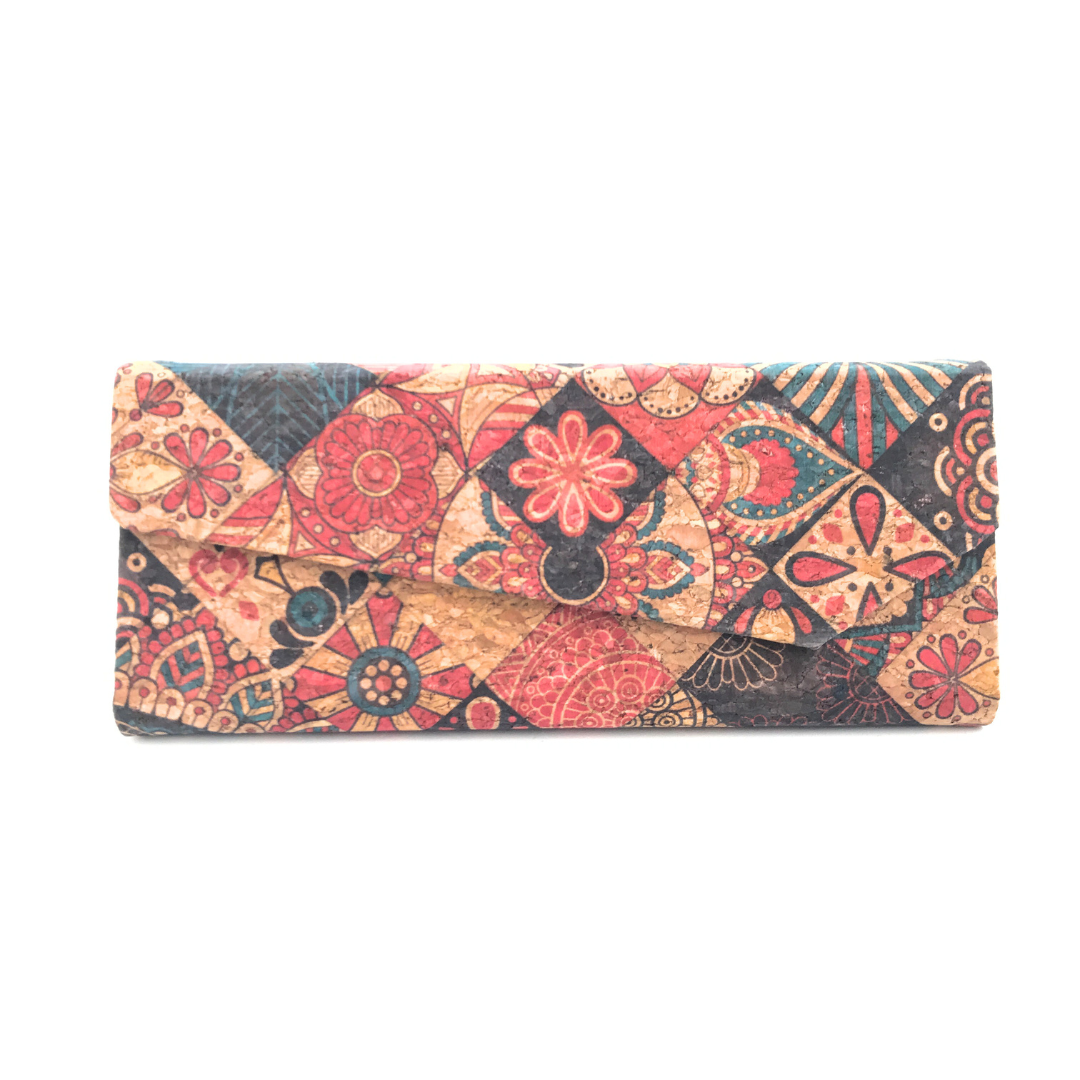 Estuche plegable para lentes de corcho natural diseño portugués
