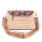 Reverso cartera bandolera de corcho correa ajustable 