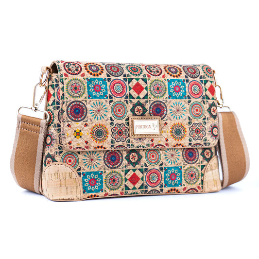 Cartera Bandolera de Corcho Portugués Natural Moda Mujer Sustentable