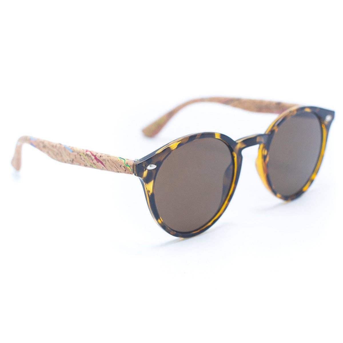 Gafas de Sol Mujer Madera de Corcho Natural Protección UV Moda Sustentable y Vegana