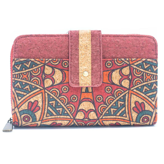Billetera Roja Mujer de Corcho Cuero Vegano Sustentable