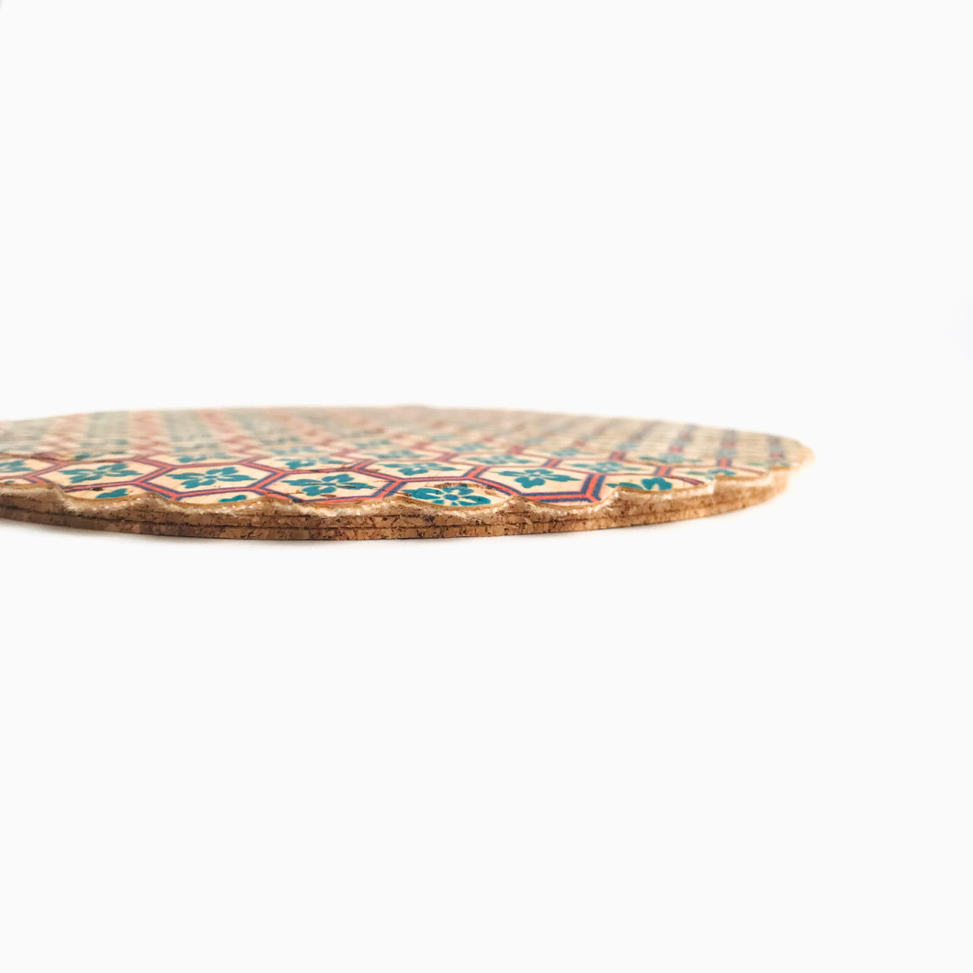 Posavasos Favo (Base de corcho)