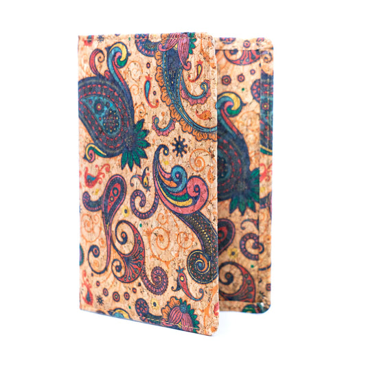 Porta pasaporte de corcho boho