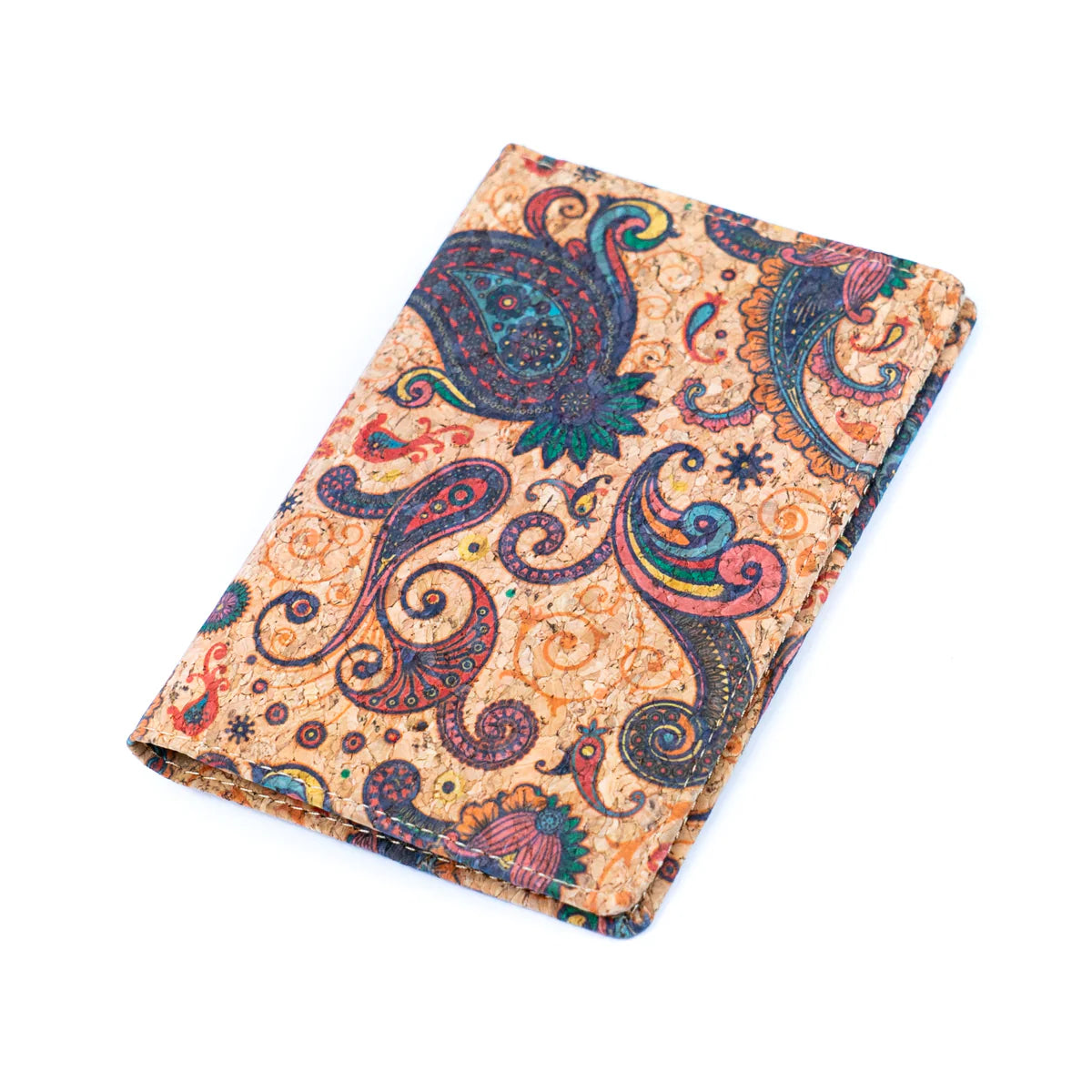portapasaporte de corcho boho