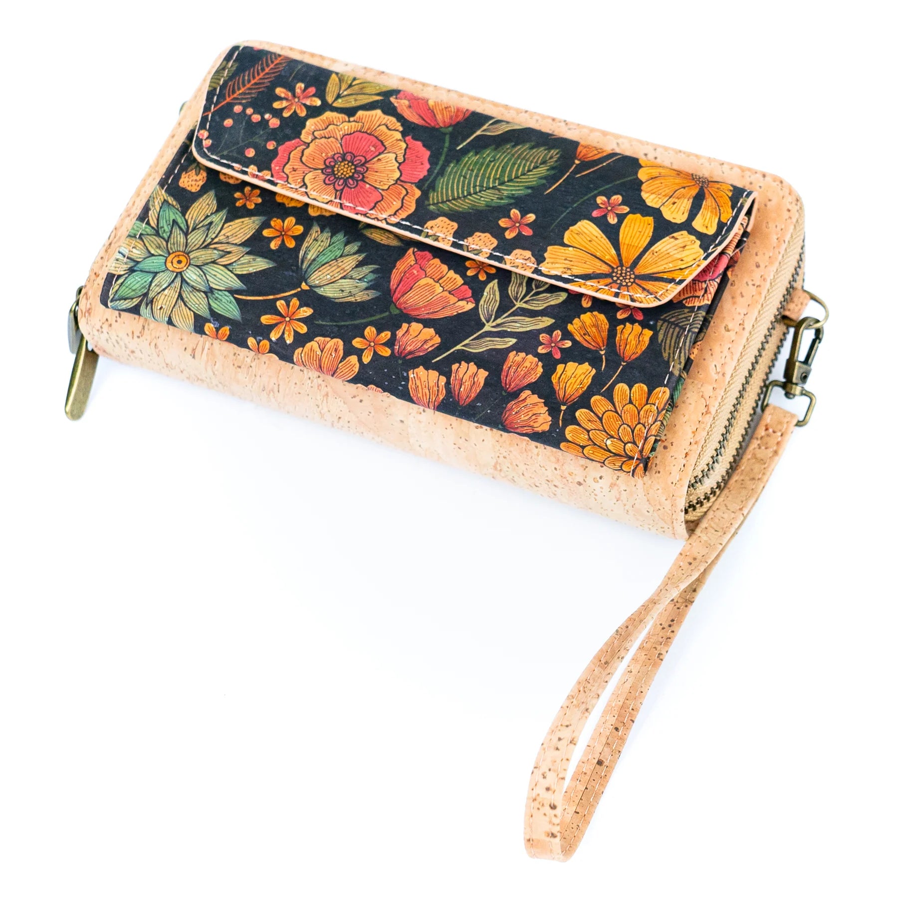 billetera de corcho vegano sustentable cartera para celular mujer