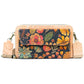 cartera bandolera portacelular de corcho vegano sustentable mujer flores