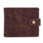 billetera hombre de corcho cuero vegano sustentable color café