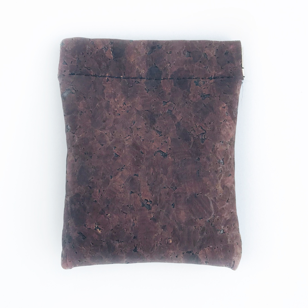 Monedero de Corcho Sustentable Café Cuero Vegano