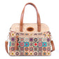 Cartera Handbag de Corcho Portugués Diseño Azulejos Bandolera de cuero vegano moda mujer sustentable