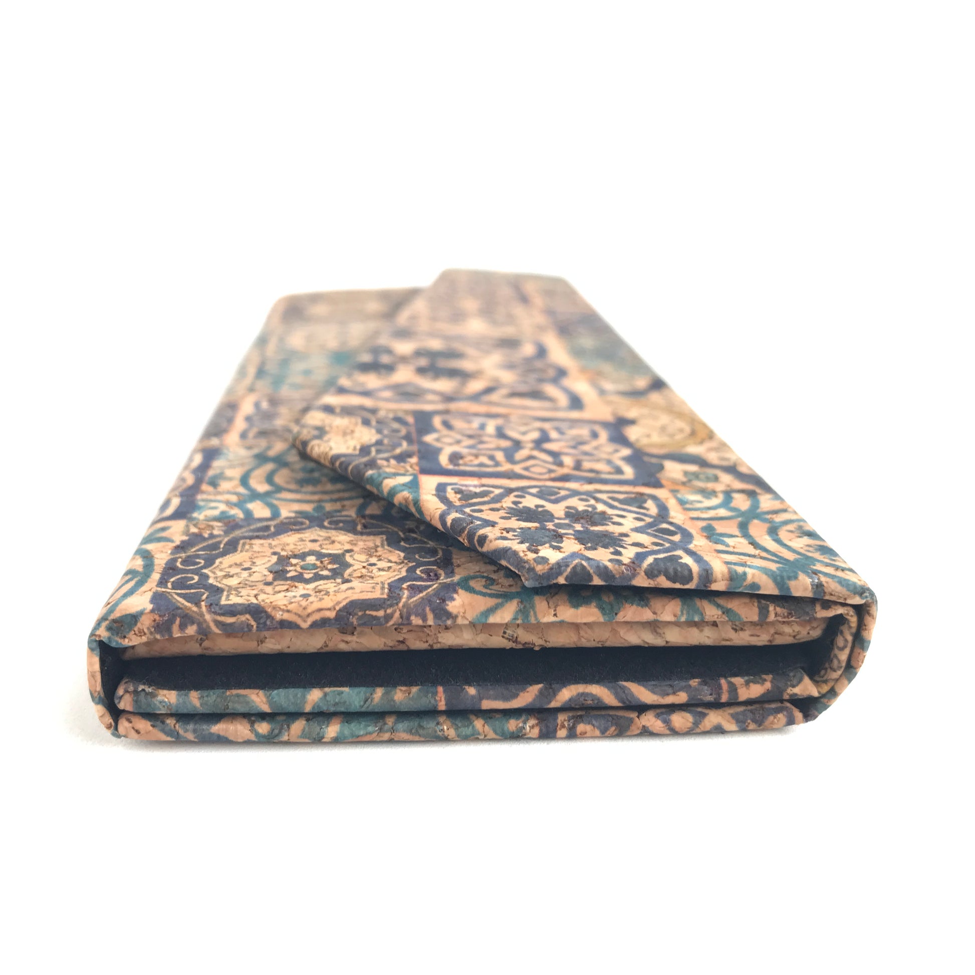 Estuche portalentes plegable de corcho natural sustentable accesorio mujer vegano de corcho natural