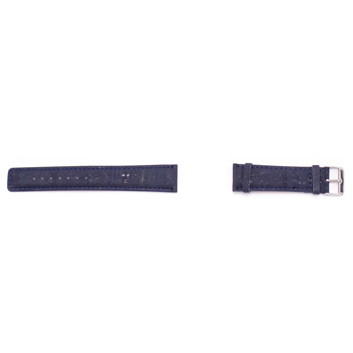 Correa para reloj de Corcho Natural Azul Marino Vegano y Sustentable 20mm