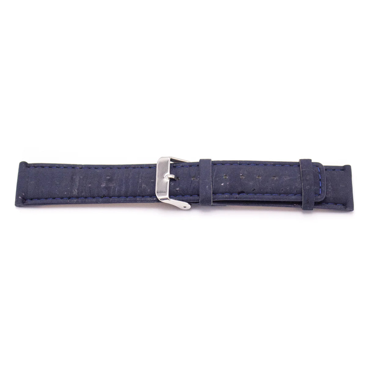 Correa para reloj de Corcho Natural Azul Marino Vegano y Sustentable 20mm