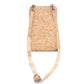 Cartera de corcho portugués portacelular bandolera vegana sustentable mujer