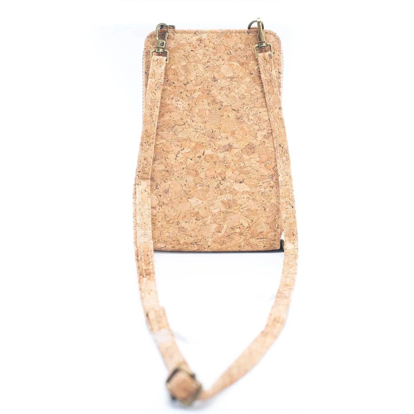 Cartera de corcho portugués portacelular bandolera vegana sustentable mujer