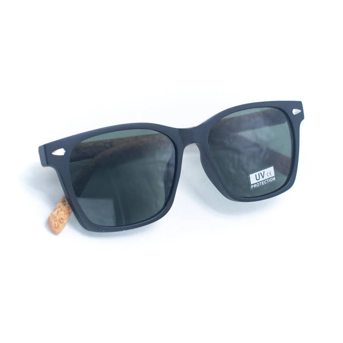 Lentes de sol protección uv de corcho natural sustentable vegano unisex