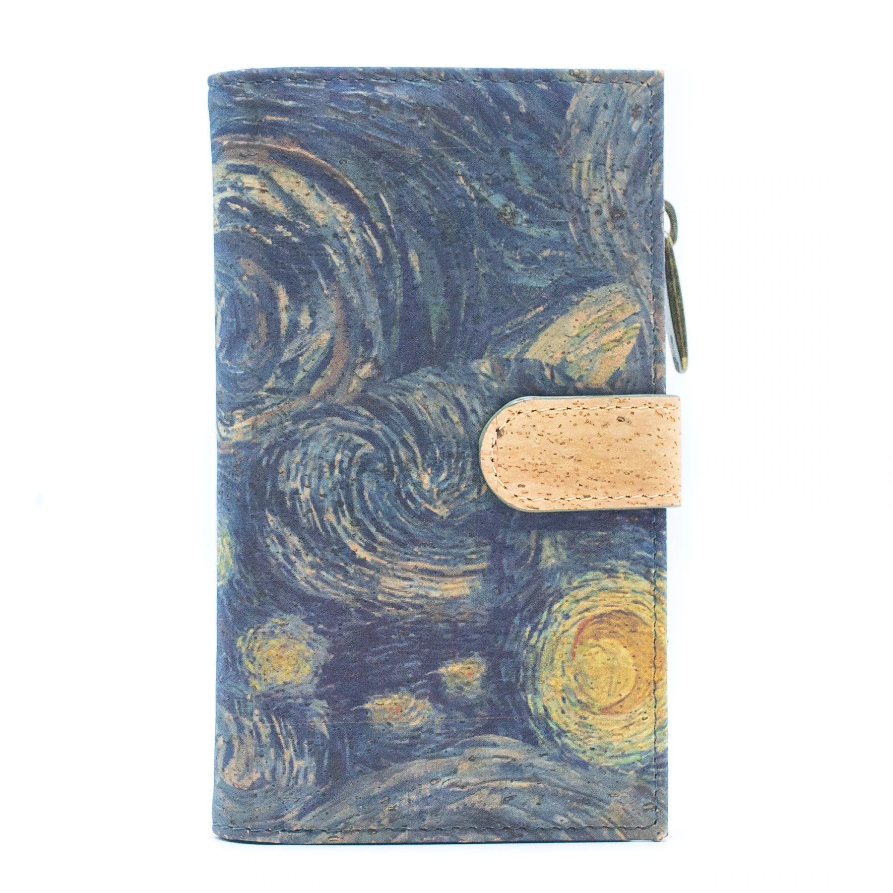 billetera la noche estrellada van gogh mujer de corcho portugues vegano sustentable