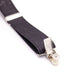 Broche de suspensores color negro de corcho natural cuero vegano y sustentable