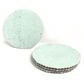 set de 4 posavasos de corcho y madera celeste pastel
